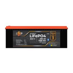 Акумулятор LP LiFePO4 25,6V - 280 Ah (7168Wh) (BMS 200A/200А) пластик Smart BT