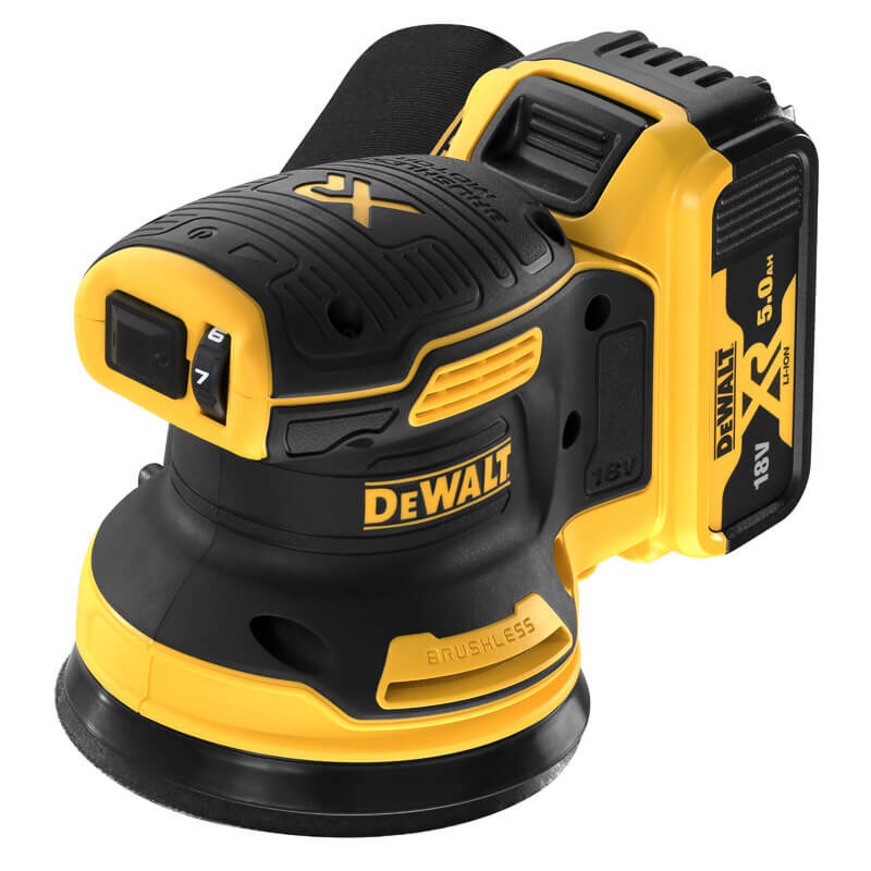 Шлифмашина эксцентриковая аккумуляторная бесщёточная DeWALT DCW210P2 DCW210P2 - Изображение 1