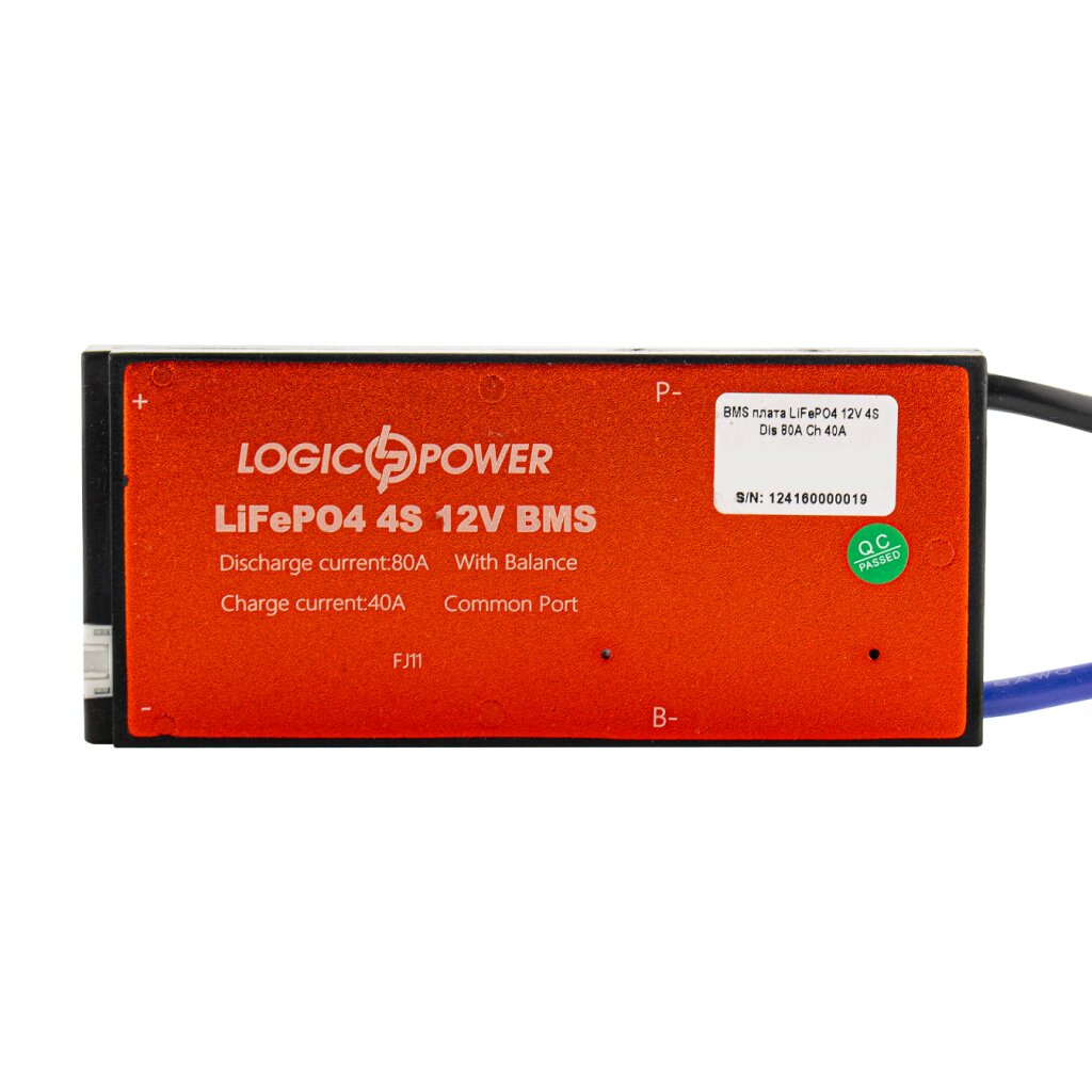 BMS плата LiFePO4 12V 4S Dis 80A Ch 40A - Изображение 1