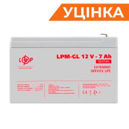 Аккумулятор гелевый LPM-GL 12V - 7 Ah Уценка 05.2024