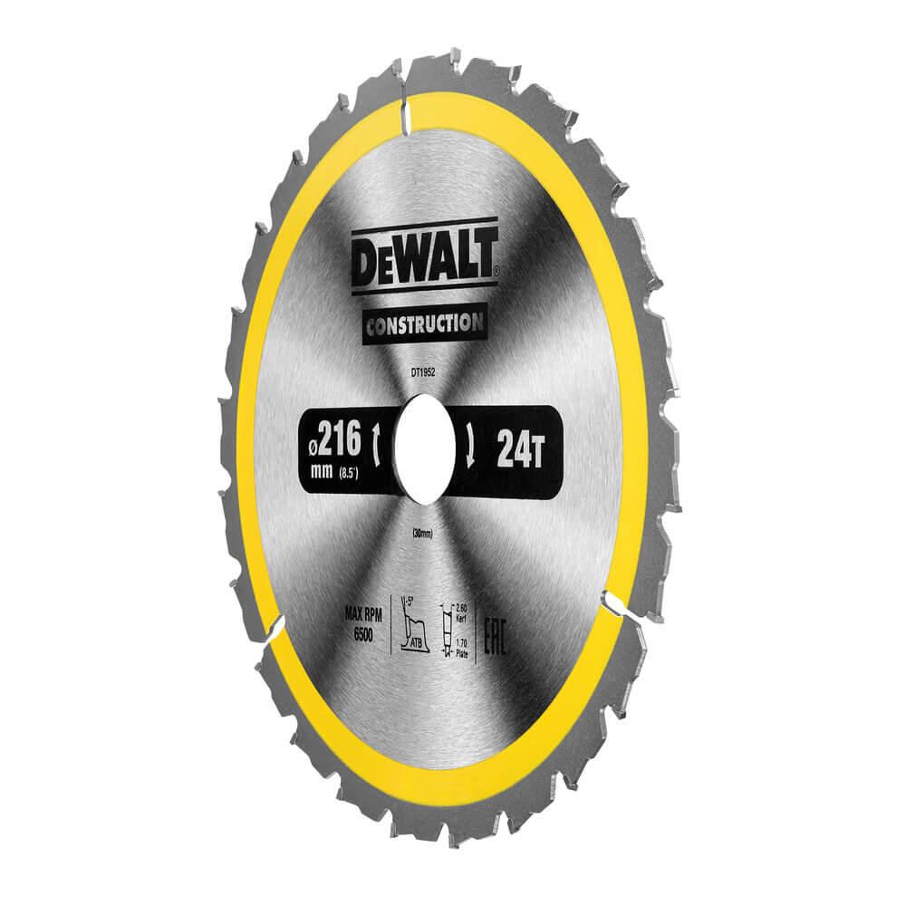 Диск пильний CONSTRUCTION DeWALT DT1952 - Зображення 2
