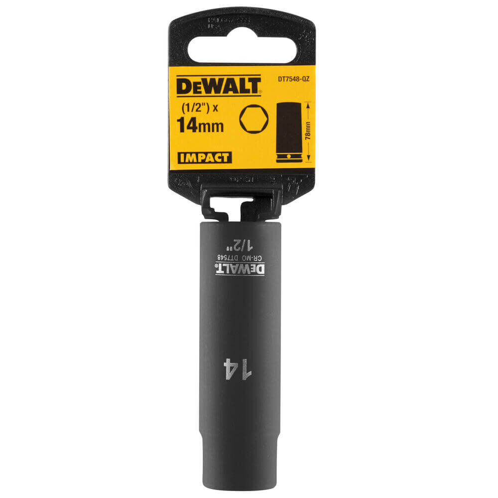 Головка торцевая ударная длинная IMPACT DeWALT DT7548 - Изображение 2