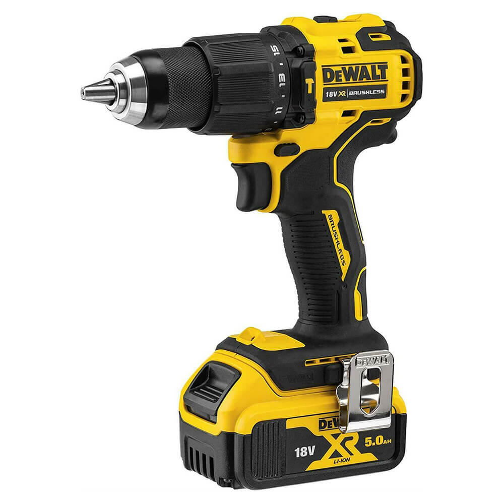Дрель-шуруповерт аккумуляторная бесщёточная ударная DeWALT DCD709P2T - Изображение 3