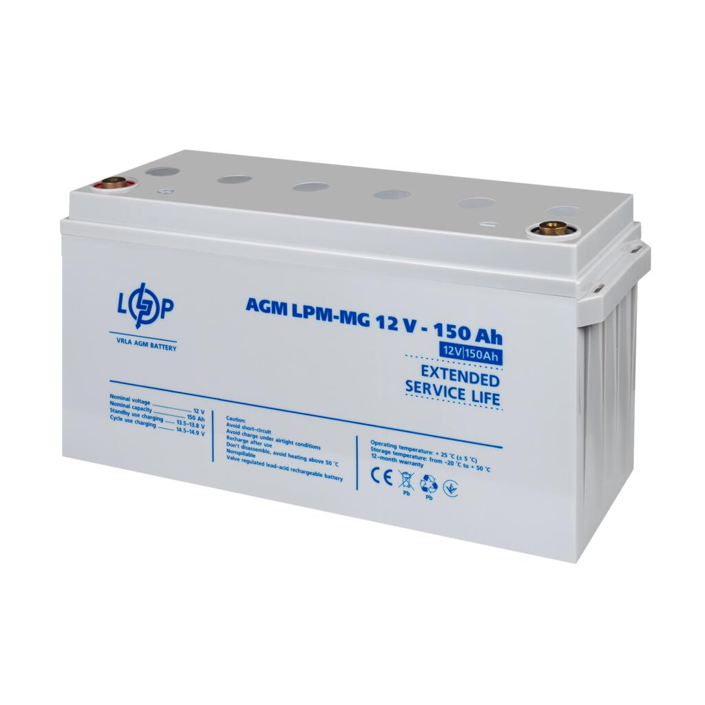 Акумулятор мультигелевий LPM-MG 12V - 150 Ah - Зображення 4