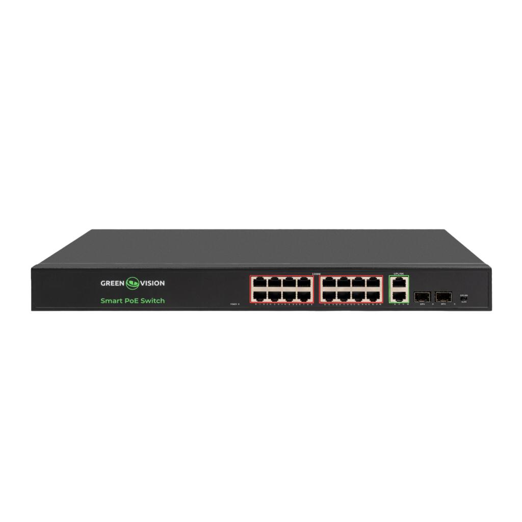 Коммутатор сетевой POE GV-022-D-16G+2PG+2SFP - Изображение 3