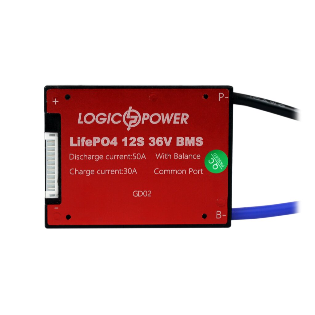 BMS плата LiFePO4 36V 12S Dis 50A Ch 30A - Изображение 1