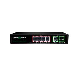 Коммутатор сетевой POE GV-021-D-8G+2PG+2SFP