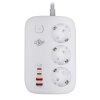 Мережевий фільтр (подовжувач) LP F65WG4 (3x220V-3520W, 2xUSB-60W, 2xType-C 65W QC/PD) - Изображение 2