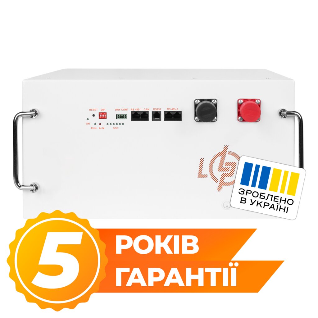Аккумулятор LP LiFePO4 51,2V - 230 Ah (11776Wh) (BMS JK 200A/100А) RM RS485/CAN WH - Изображение 1