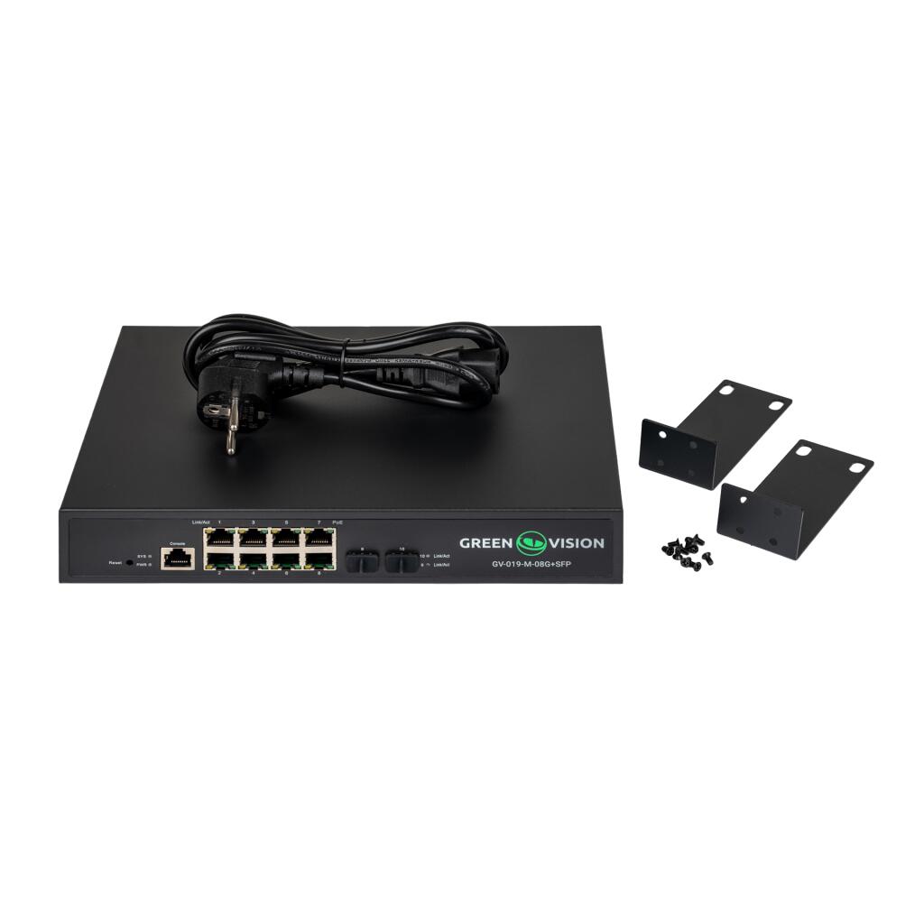 Коммутатор сетевой POE GV-019-M-08G+SFP - Изображение 4