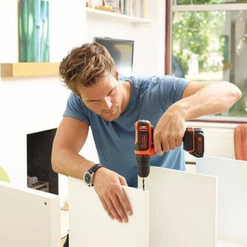 Дрель-шуруповерт аккумуляторная BLACK+DECKER BDCDD12K - Изображение 3