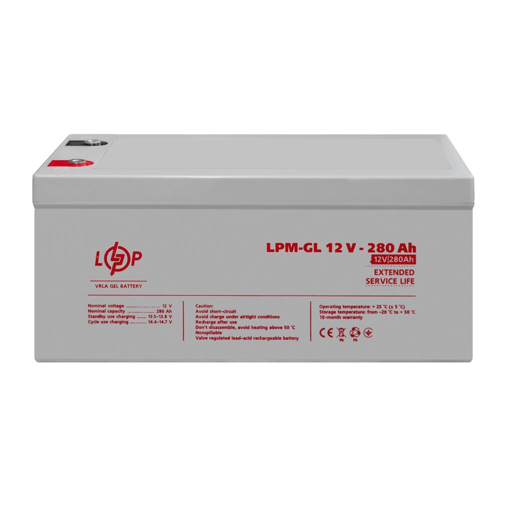 Аккумулятор гелевый LPM-GL 12V - 280 Ah - Изображение 2