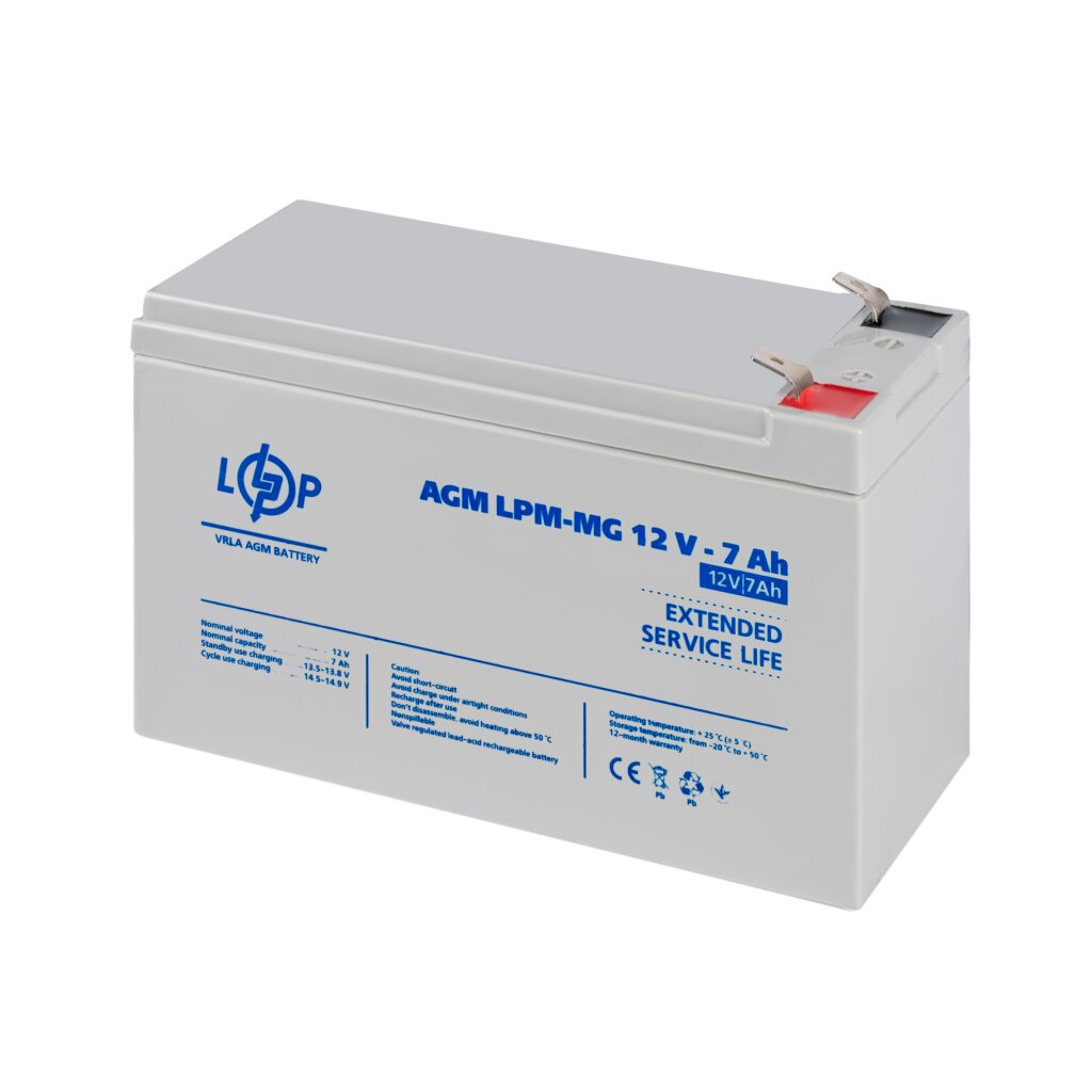 Акумулятор мультигелевий LPM-MG 12V - 7 Ah - Изображение 4