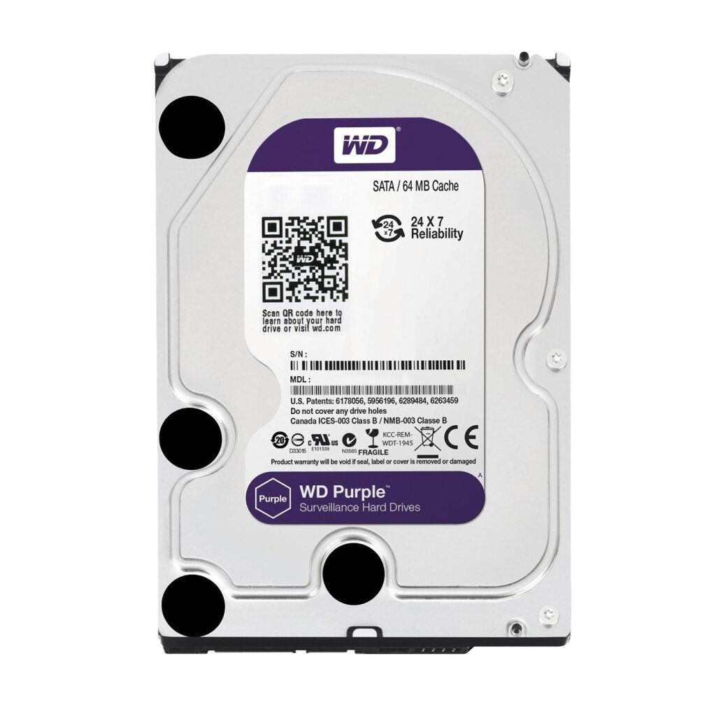 Жорсткий диск Western Digital 2TB Purple (WD20PURX) - Изображение 1