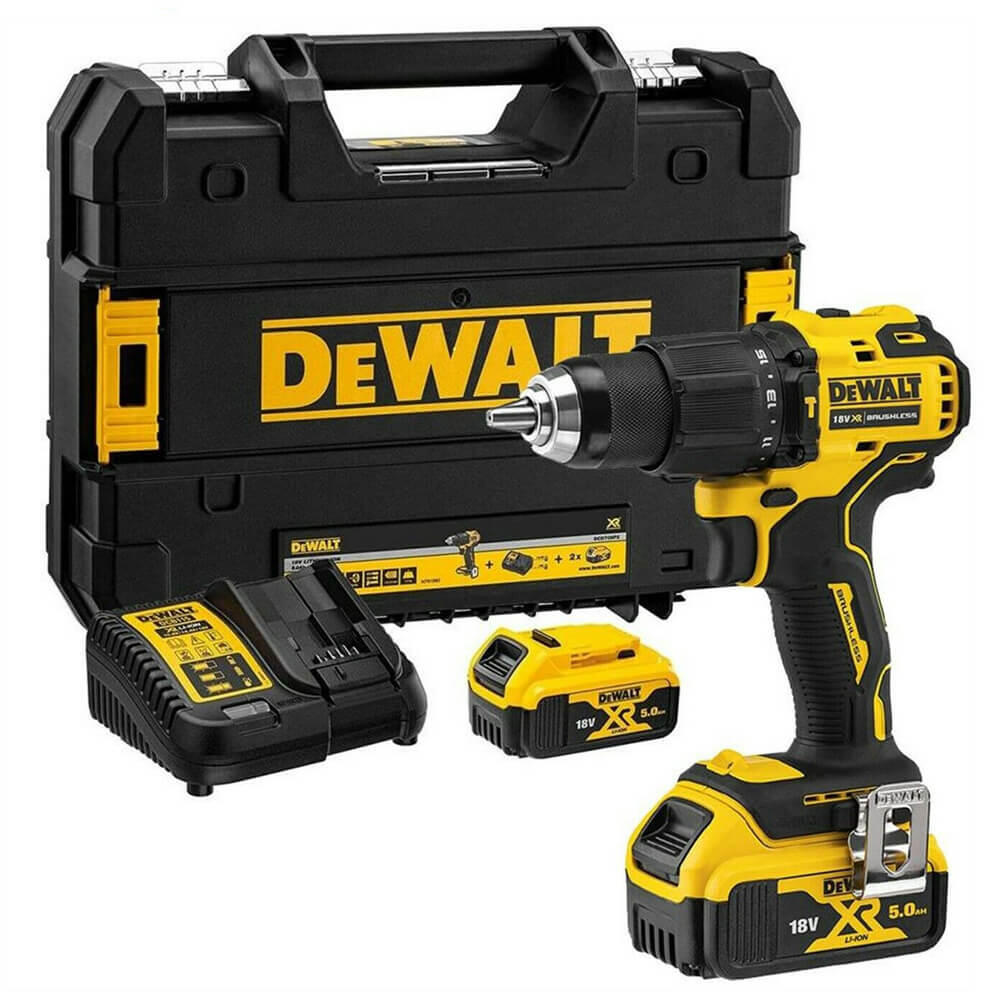 Дрель-шуруповерт аккумуляторная бесщёточная ударная DeWALT DCD709P2T - Изображение 2