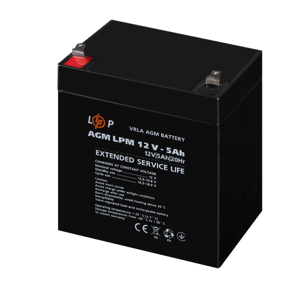 Аккумулятор AGM LPM 12V - 5 Ah - Изображение 3