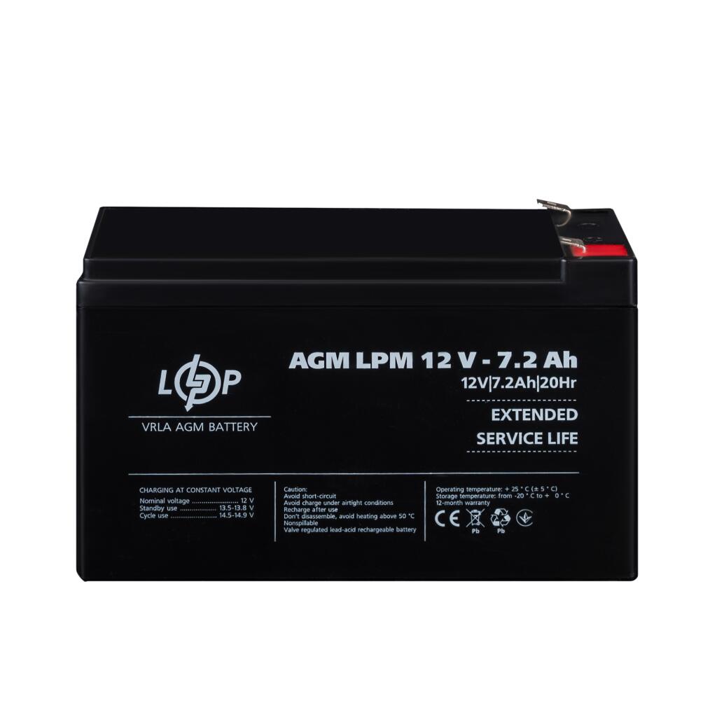 Распродажа Аккумулятор AGM LPM 12V - 7.2 Ah - Изображение 2