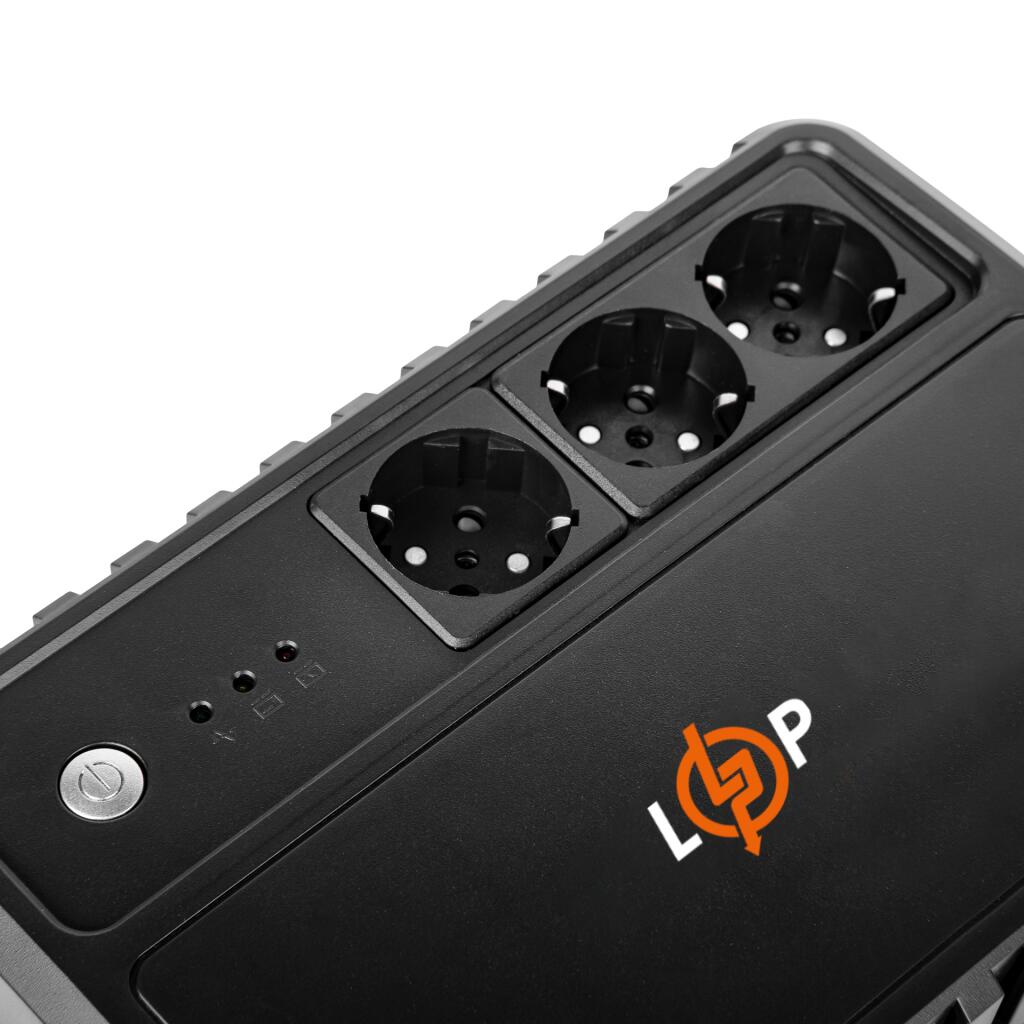 Джерело безперебійного живлення (ДБЖ) LP-U800VA-3PS (480Вт) - Зображення 3