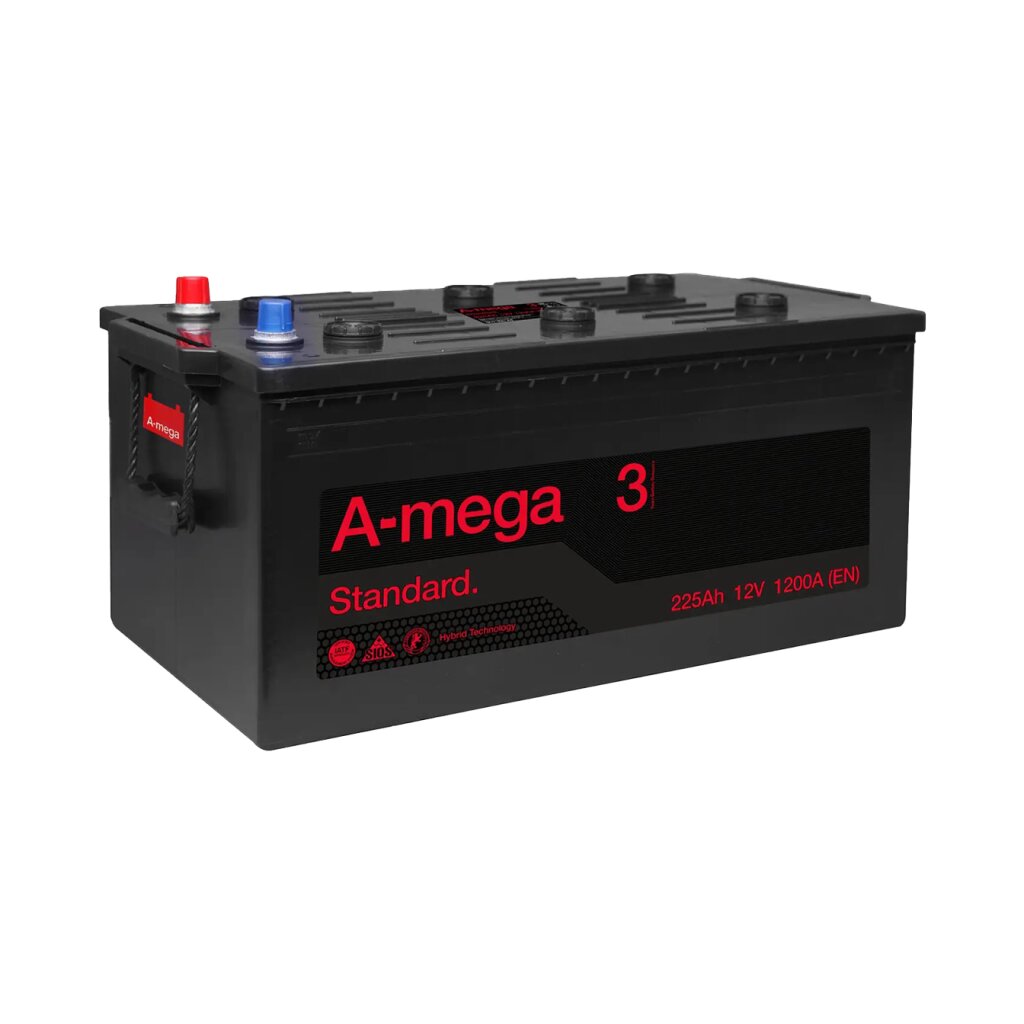 Акумулятор авто Мегатекс A-mega Standard (М3) 6СТ-225-А3 (лев) ТХП 1200 - Изображение 1