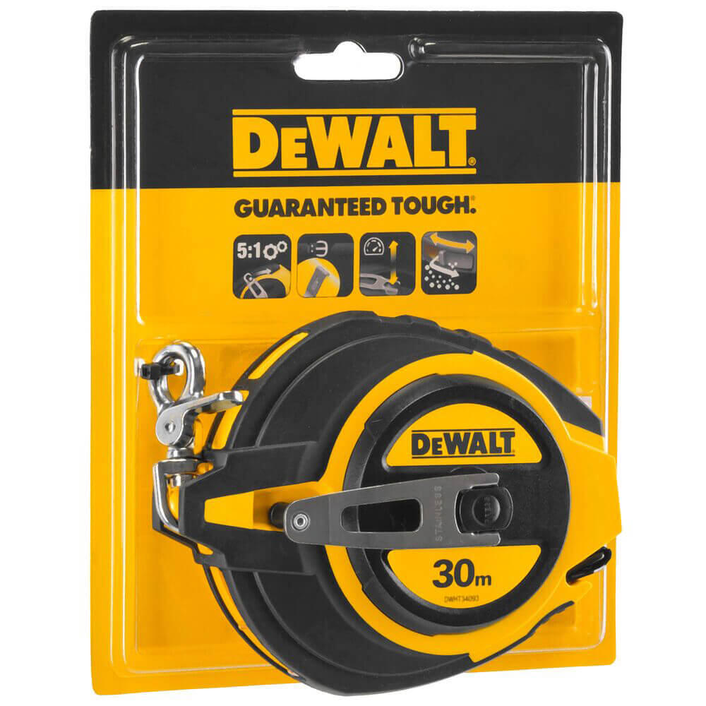 Рулетка измерительная Steel, 30 м х 10 мм DeWALT DWHT0-34093 DWHT0-34093 - Изображение 3