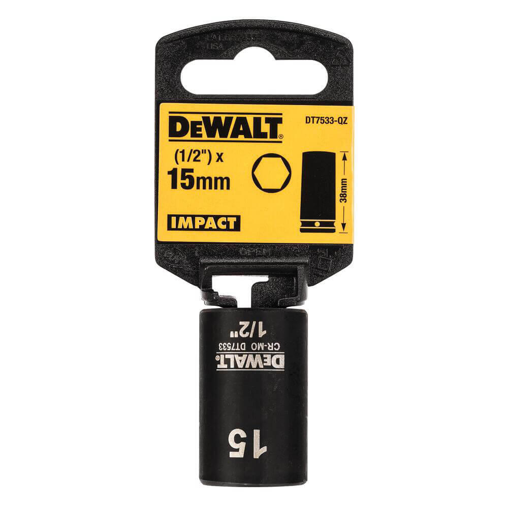 Головка торцевая ударная короткая IMPACT DeWALT DT7533 - Изображение 2