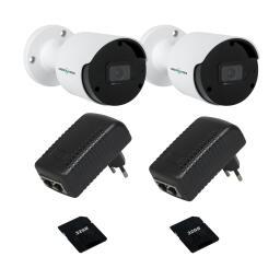 Комплект системы видеонаблюдения с функцией распознавания лиц на 2 камеры GV-812