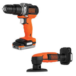 Набір з двох інструментів BLACK+DECKER BDCK121S1 BDCK121S1S