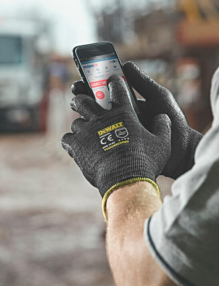 Перчатки универсальные с чуствительностью к сенсорному эрану DeWALT DPG800L DPG800L - Изображение 3