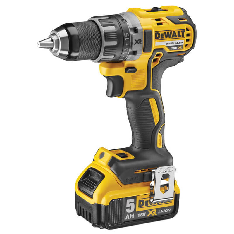 Дрель-шуруповерт аккумуляторная бесщеточная DeWALT DCD791P2 - Изображение 2