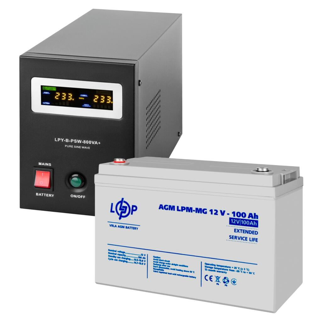 Комплект резервного питания LogicPower ИБП 560W + мультигелевая батарея 1200Wh(36973) - Изображение 2