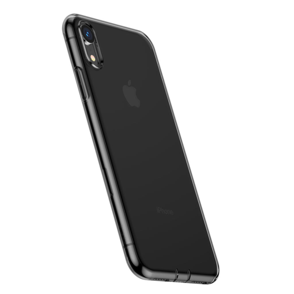 Чехол Baseus для iPhone Xr Simplicity Прозрачный Черный (ARAPIPH61-A01) - Зображення 4