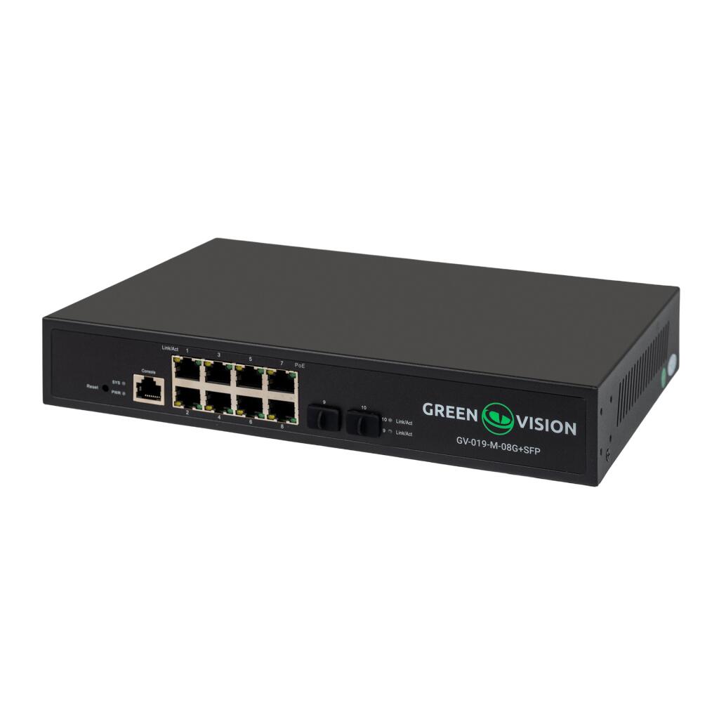 Коммутатор сетевой POE GV-019-M-08G+SFP - Изображение 2