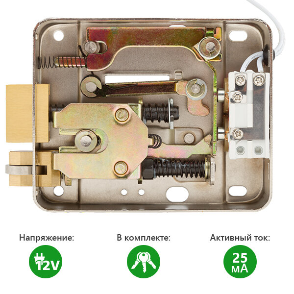 Замок электромеханический GV LEMch-105B (накладной) - Изображение 3