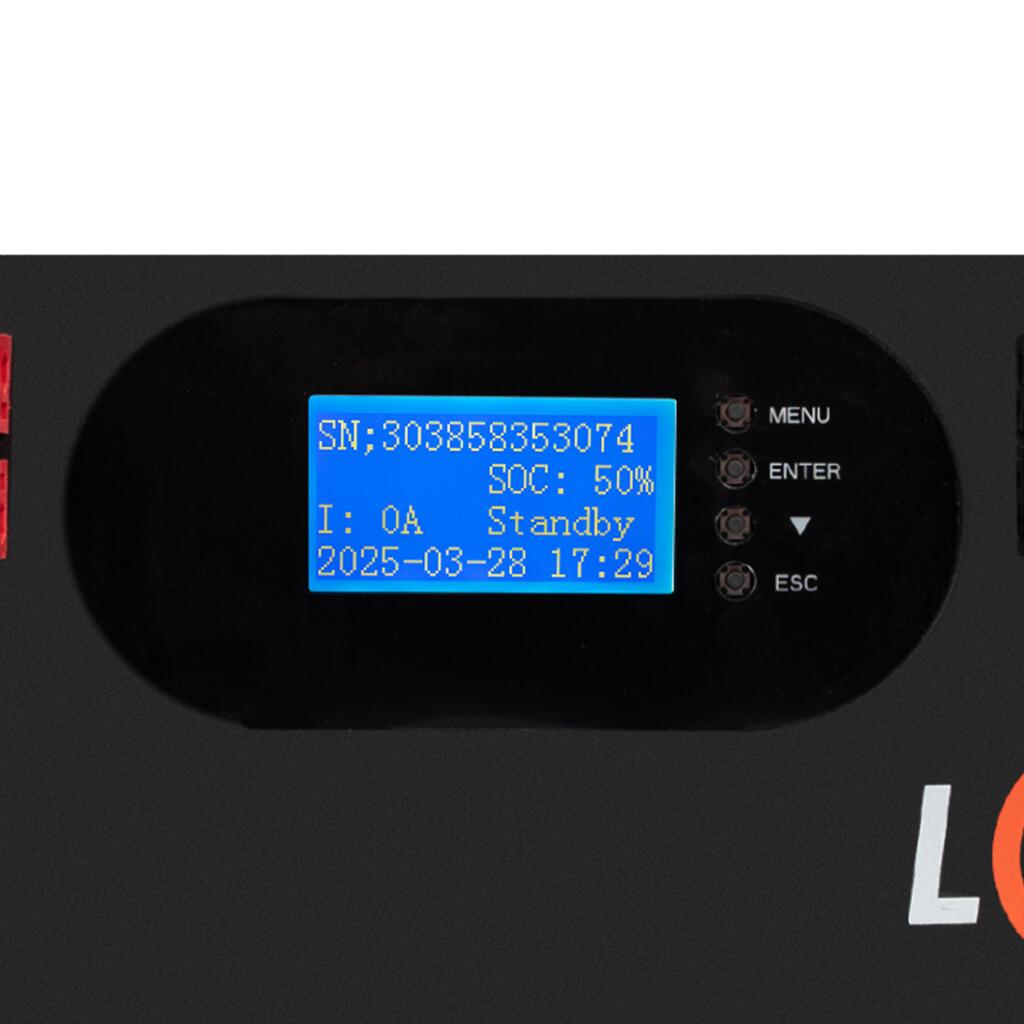 Аккумулятор LP LiFePO4 51,2V - 120 Ah 6000Wh (Smart BMS 100A) с LCD RM AB RS485/CAN - Изображение 7