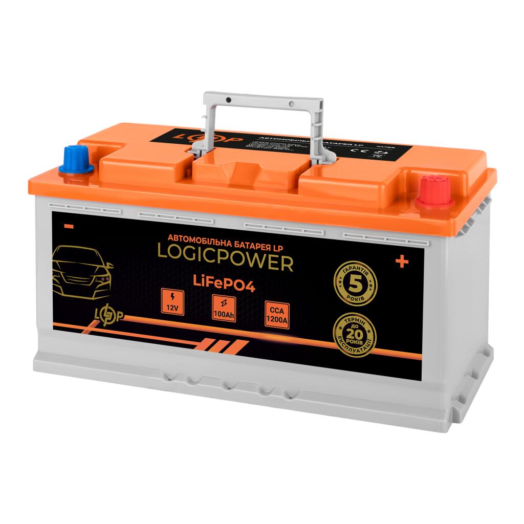 Автомобильный аккумулятор литиевый LP LiFePO4 12V - 100 Ah (+ справа) BMS 1200А - Изображение 2