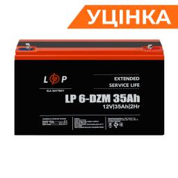 Тяговый свинцово-кислотный AGM аккумулятор LP 6-DZM-35 Ah Уценка 05.2024
