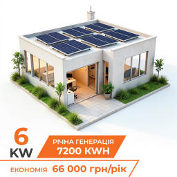Комплект СЭС DEYE for LP 6 kW - АКБ- 11 ,7 kW (от 5 часов автономности)