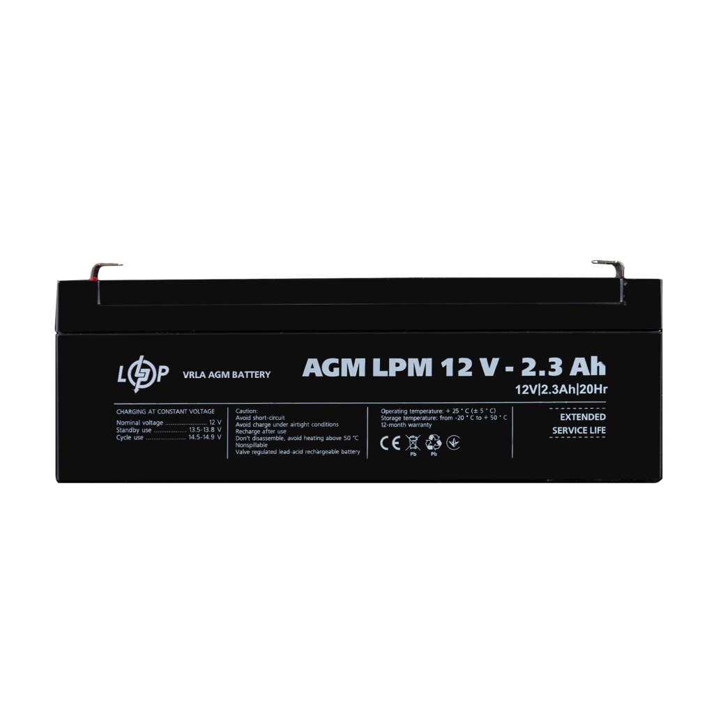 Аккумулятор AGM LPM 12V - 2.3 Ah - Изображение 1