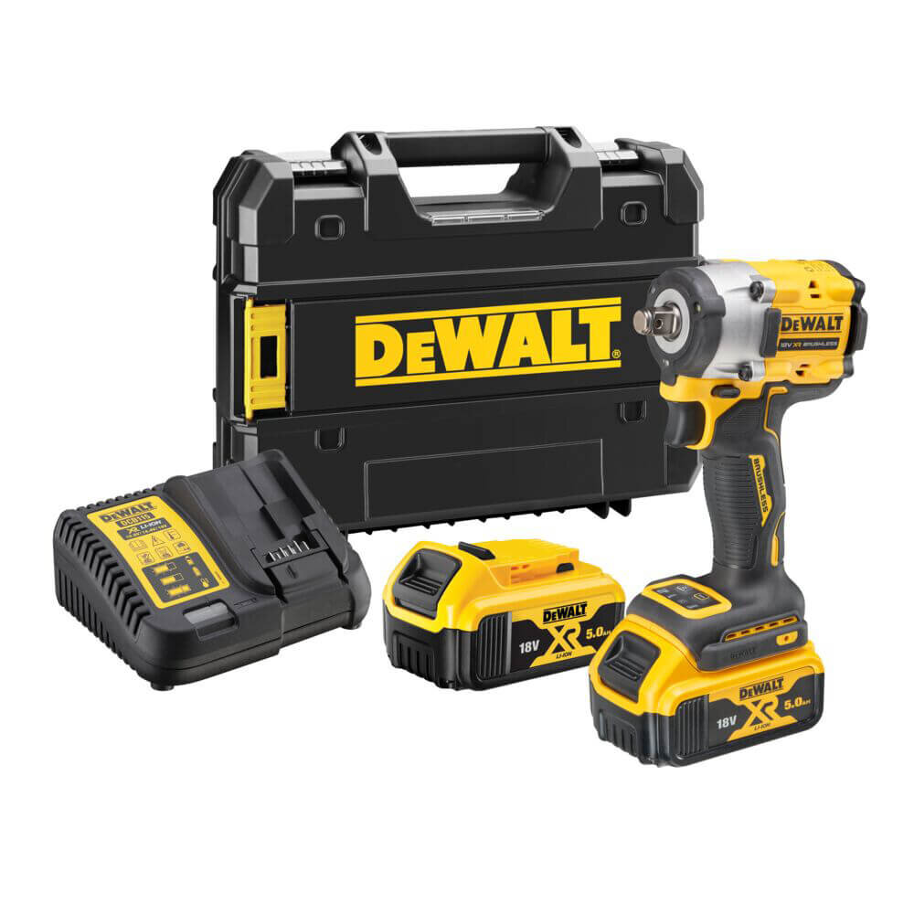 Гайковерт ударный аккумуляторный бесщёточный DeWALT DCF921P2T - Изображение 1