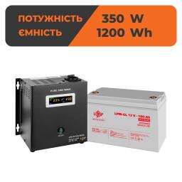 Комплект резервного живлення ДБЖ + гелева батарея (UPS W500 + АКБ GL 1200Wh)