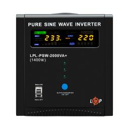 ИБП LP LPL-PSW-2000VA+ (1400Вт) 10A/20A с правильной синусоидой 24V