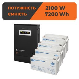 Комплект резервного живлення ДБЖ + мультигелева батарея (UPS W3000 + АКБ MG 7200Wh)