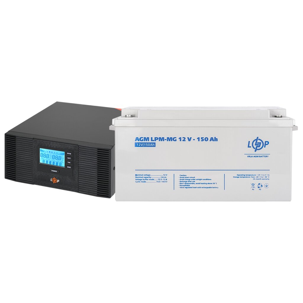Комплект резервного питания ИБП + мультигелевая батарея (UPS B1500 + АКБ MG 1800W) - Изображение 2