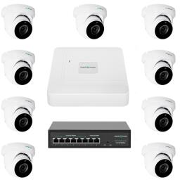 Комплект видеонаблюдения на 9 камер GV-IP-K-W77/09 5MP