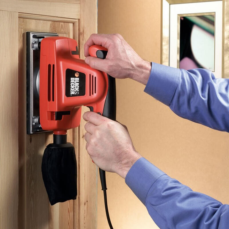 Шліфмашина вібраційна мережева BLACK+DECKER KA27 KA274EKA - Зображення 5