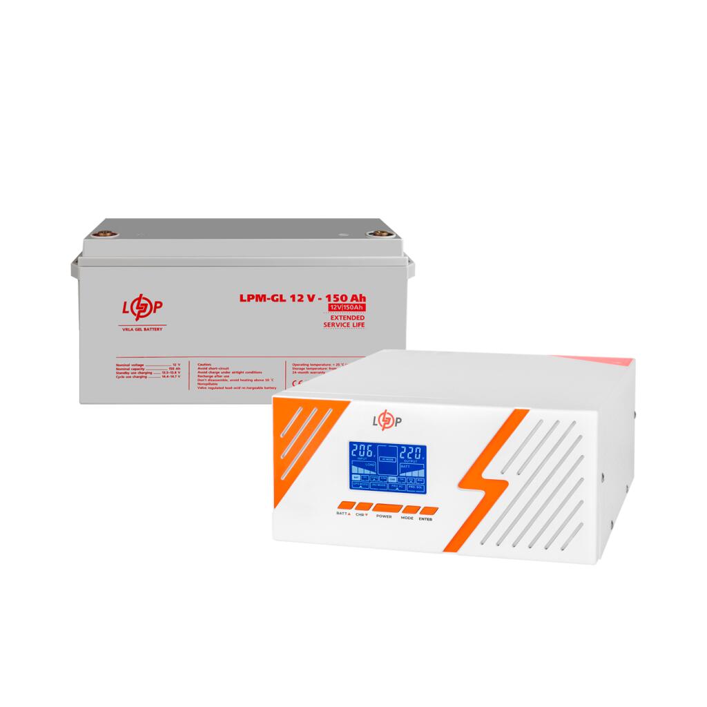 Комплект резервного питания ИБП + гелевая батарея (UPS B1500 + АКБ GL 1800Wh) - Изображение 3