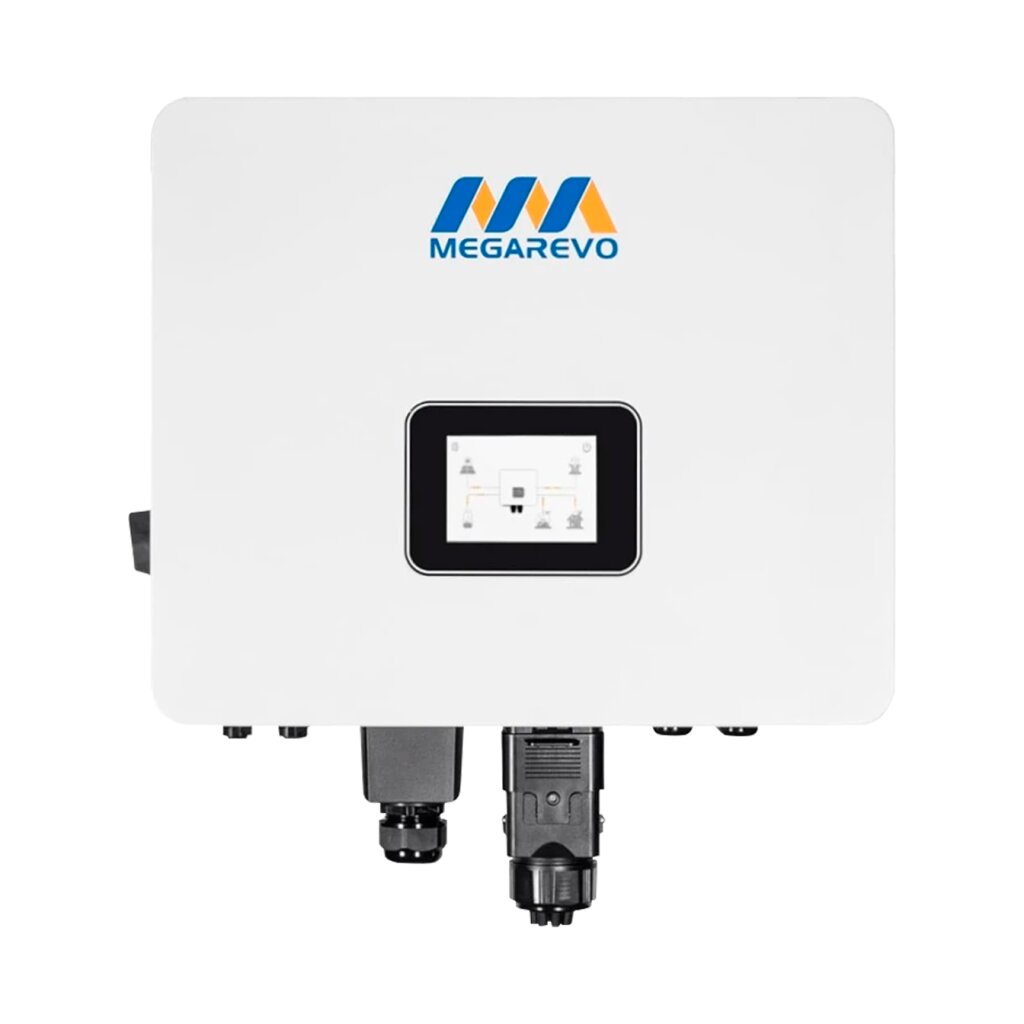 Гибридный однофазный инвертор Megarevo for LP R6KL1DA-G2S (6kW, 48V, LCD дисплей, порт GEN) - Изображение 1