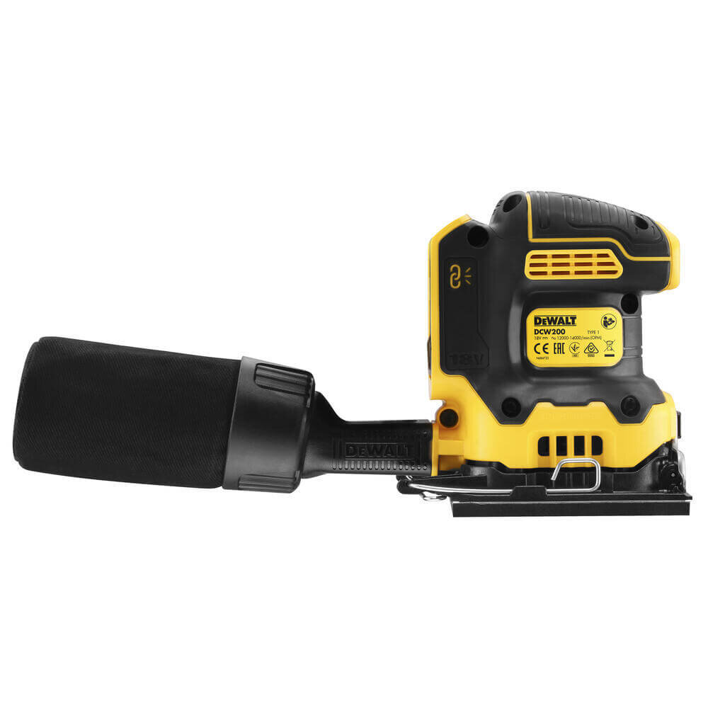 Шлифмашина вибрационная аккумуляторная DeWALT DCW200NT DCW200NT - Изображение 10