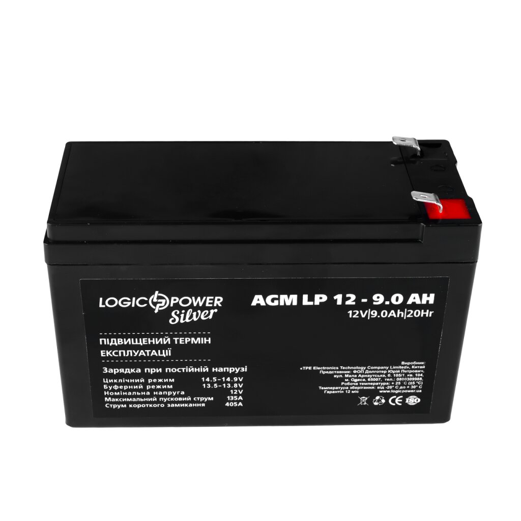 Аккумулятор AGM LP 12V - 9 Ah Silver - Изображение 2