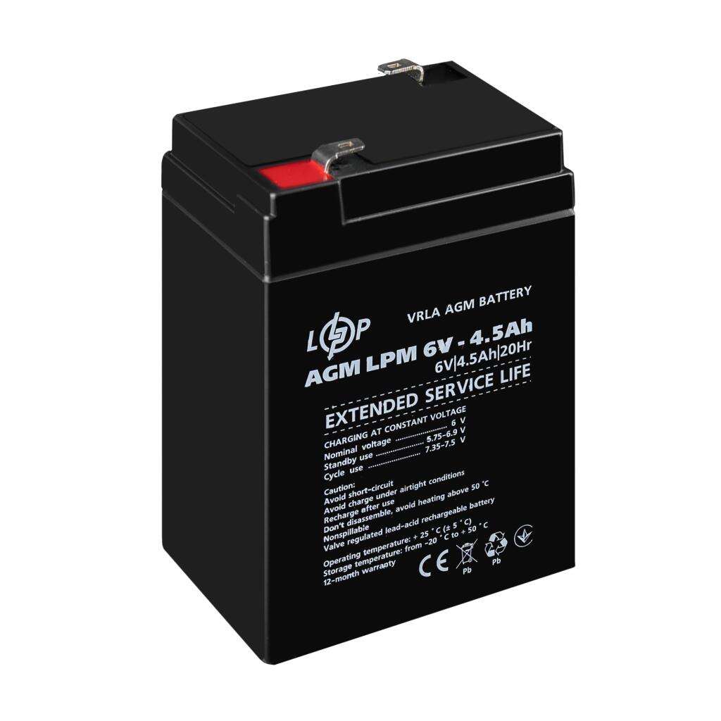 Аккумулятор AGM LPM 6V - 4.5 Ah - Изображение 4